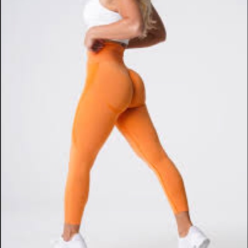 NVGTN SEAMLESS CONTOUR LEGGINGS -ORANGE